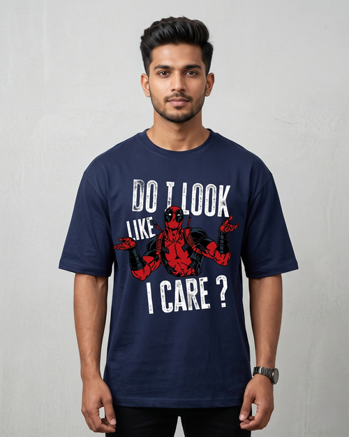 Do I Look Like I Care? Deadpool Oversized T-Shirt